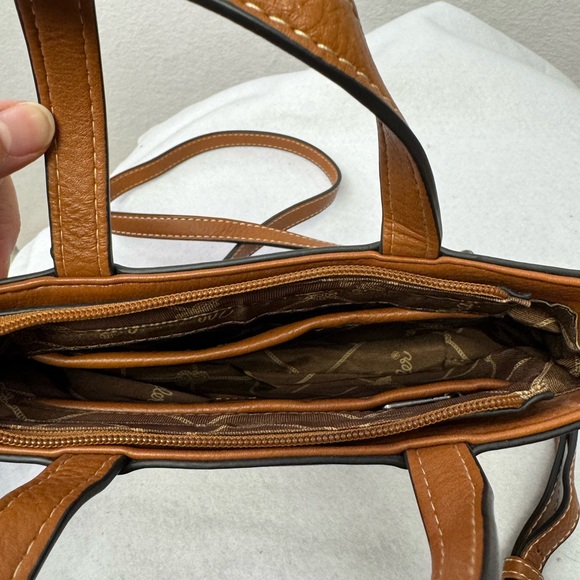 Wrangler Canvas & Faux Leather Mini Tote Crossbody Bag - Picture 5 of 5